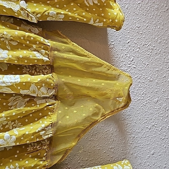 FREE People Yellow Floral Bodysuit - Picture 2 of 10